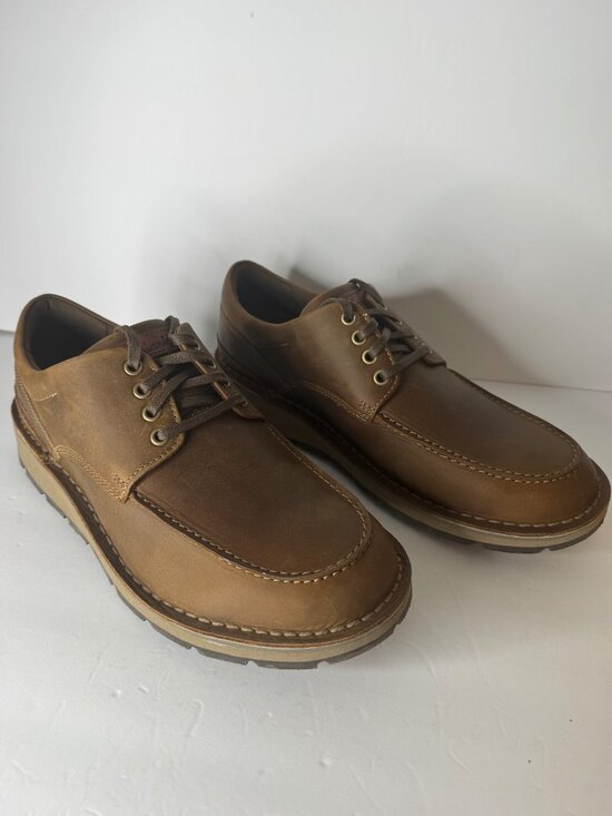 NIB Clarks Men\'s Gravelle Low Oxford Shoes Tan Leather Men\'s Size 10.5 main image 6